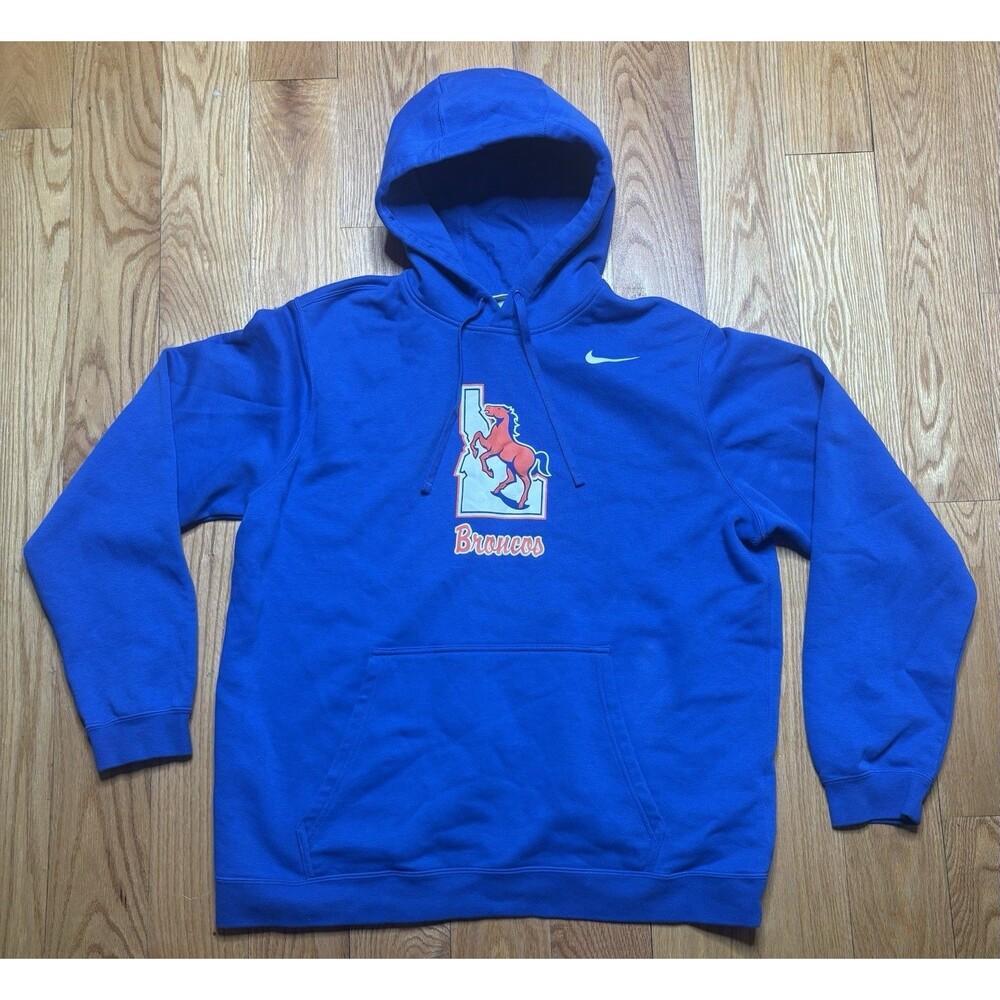 Boise State Broncos Nike Sweatshirt Hoodie Size Men’s XL Alternate Logo Blue
